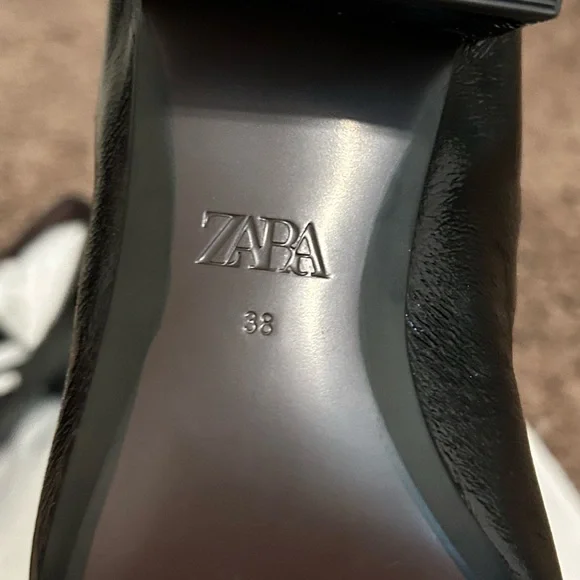 Zara Black Heeled Women's Shoes Rare Edition - Picture 3 of 4